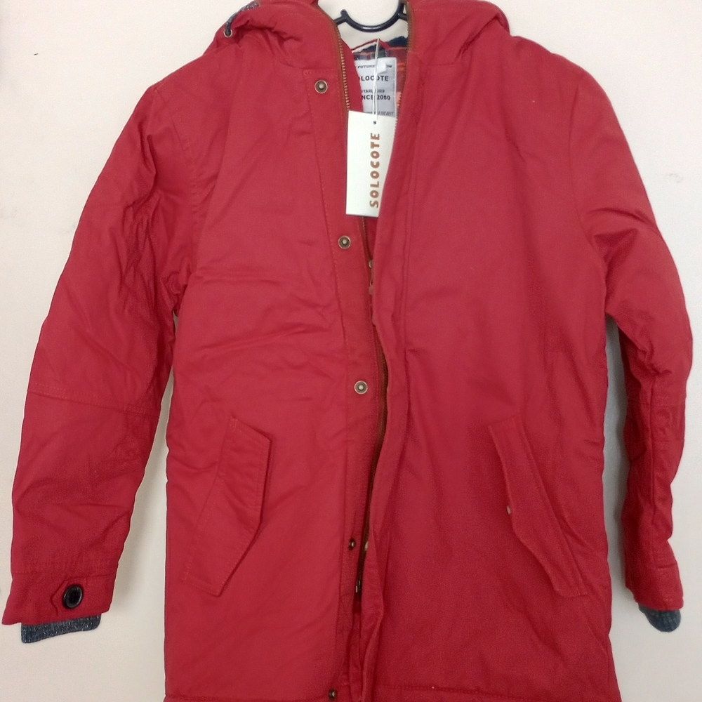 Solocote Red Hooded Jacket boy's large